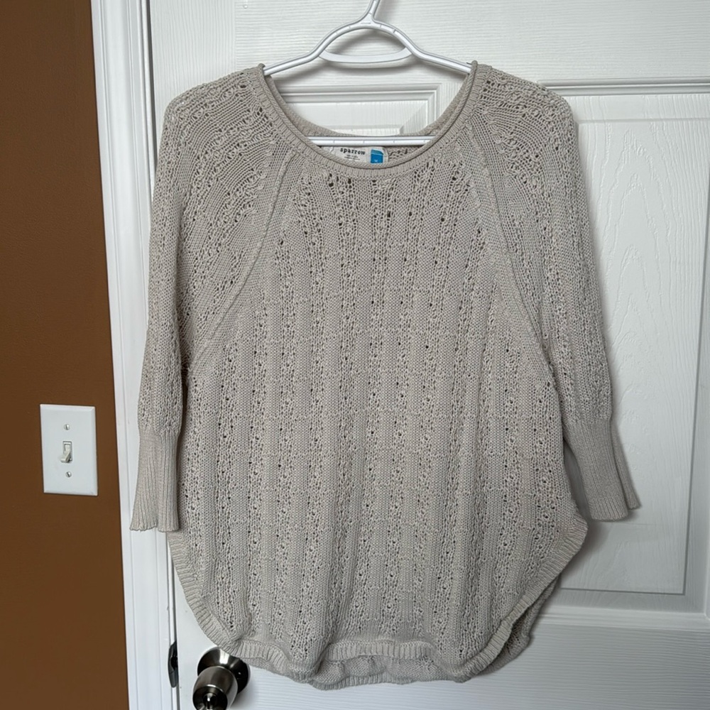 Anthropologie Sparrow 100 % cotton size medium